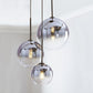 Modern Globe Pendant Light in Brushed Brass