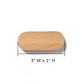 Magnetic Wooden Key Holder Wall Mount with Adhesive Backing and Oval  Design