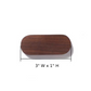 Magnetic Wooden Key Holder Wall Mount with Adhesive Backing and Oval  Design