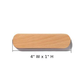 Magnetic Wooden Key Holder Wall Mount with Adhesive Backing and Oval  Design
