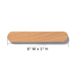 Magnetic Wooden Key Holder Wall Mount with Adhesive Backing and Oval  Design