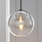 Modern Globe Pendant Light in Brushed Brass