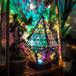 Bohemian Projection Lamp, Colorful Wooden USB Night Light