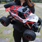 RC Rock Crawler Truck with 50m Range Remote and Shockproof Suspension, 30-Min Run