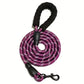 Dog Leash with Reflective Stitching and Padded Grip, Double Rope Construction