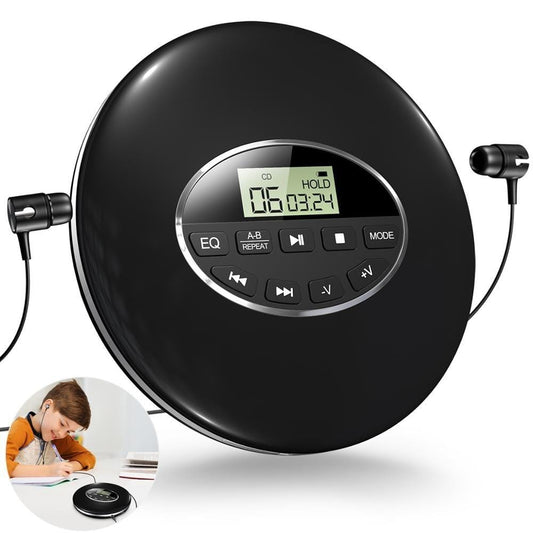 Portable CD Player with Anti Skip Technology and Five Sound Modes, LCD Display