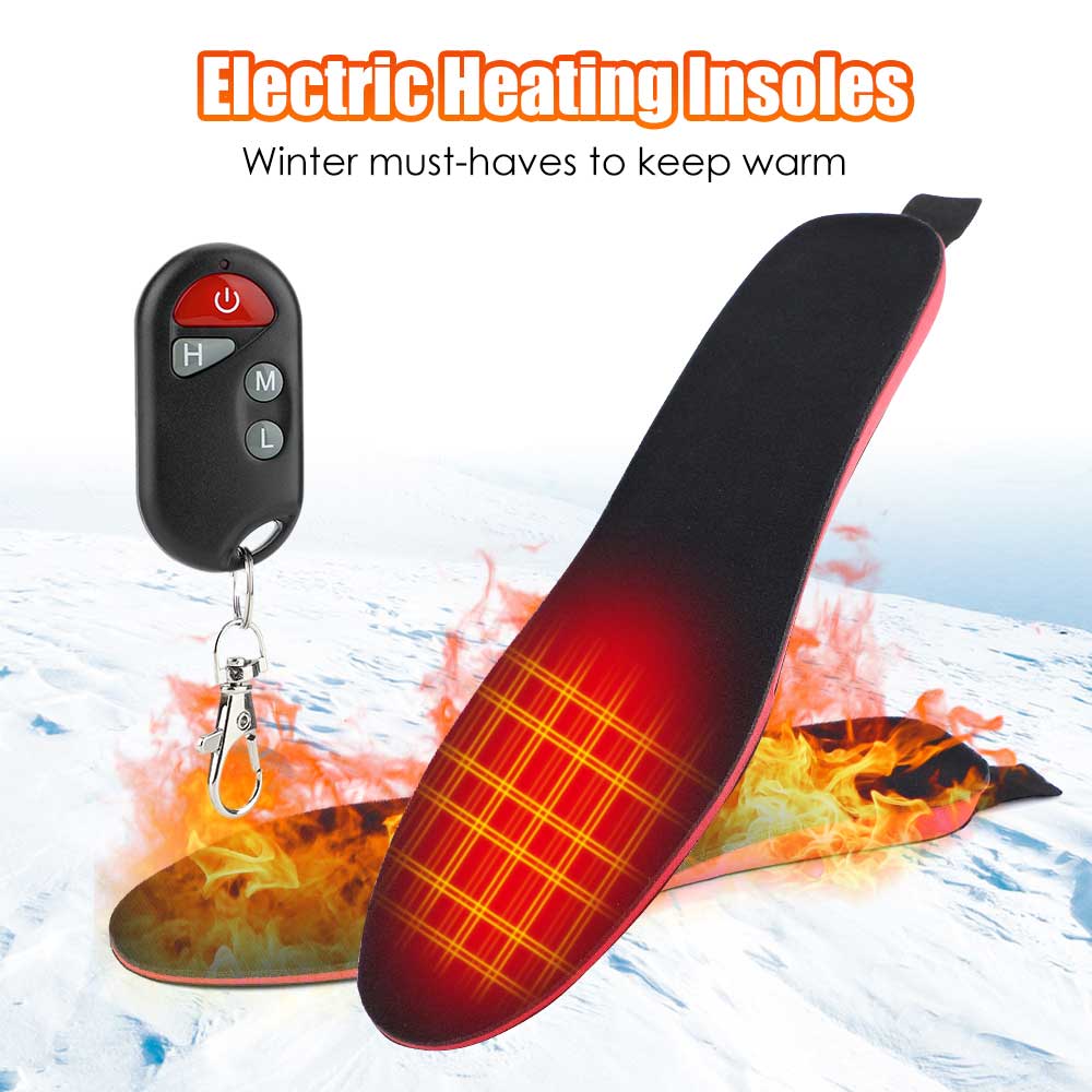 Rechargeable Heated Insoles with 3 Temperature Settings and 10-Hour Runtime