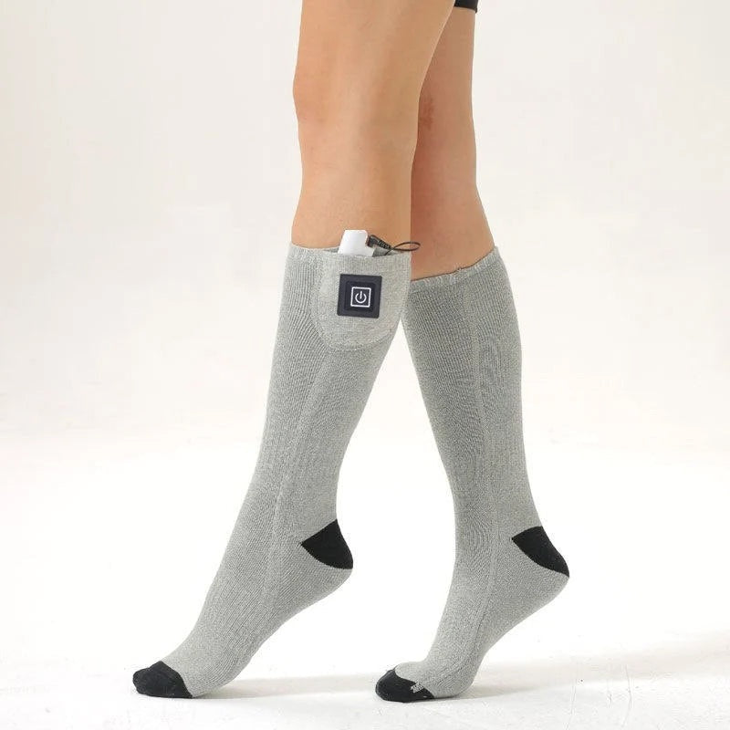 Rechargeable Heated Socks with Adjustable Temperature Settings and 8-Hour Battery Life
