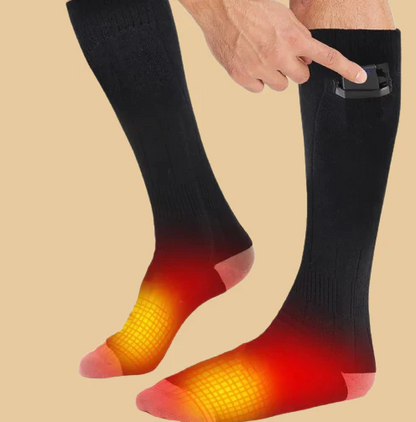 Rechargeable Heated Socks with Dual Zone Heating and Three Temperature Settings