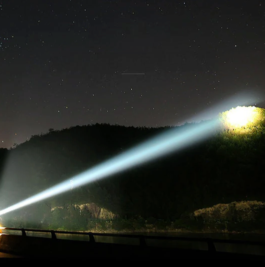 Rechargeable Tactical Flashlight with 12000 Lumens and Adjustable Beam, IPX8 Rated
