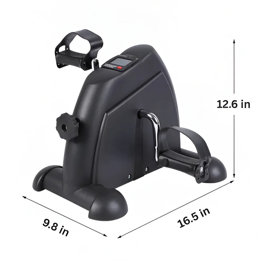 Compact Electric Pedal Exercise Bike with LCD Display