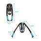Adjustable Chest Exerciser with 20 Resistance Levels and Hydraulic Pressure Protection