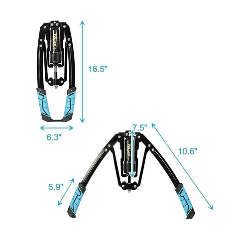 Adjustable Chest Exerciser with 20 Resistance Levels and Hydraulic Pressure Protection