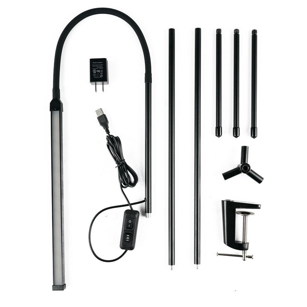 LED Floor Reading Lamp with Adjustable Head and Dual Brightness, 1000 Lumens