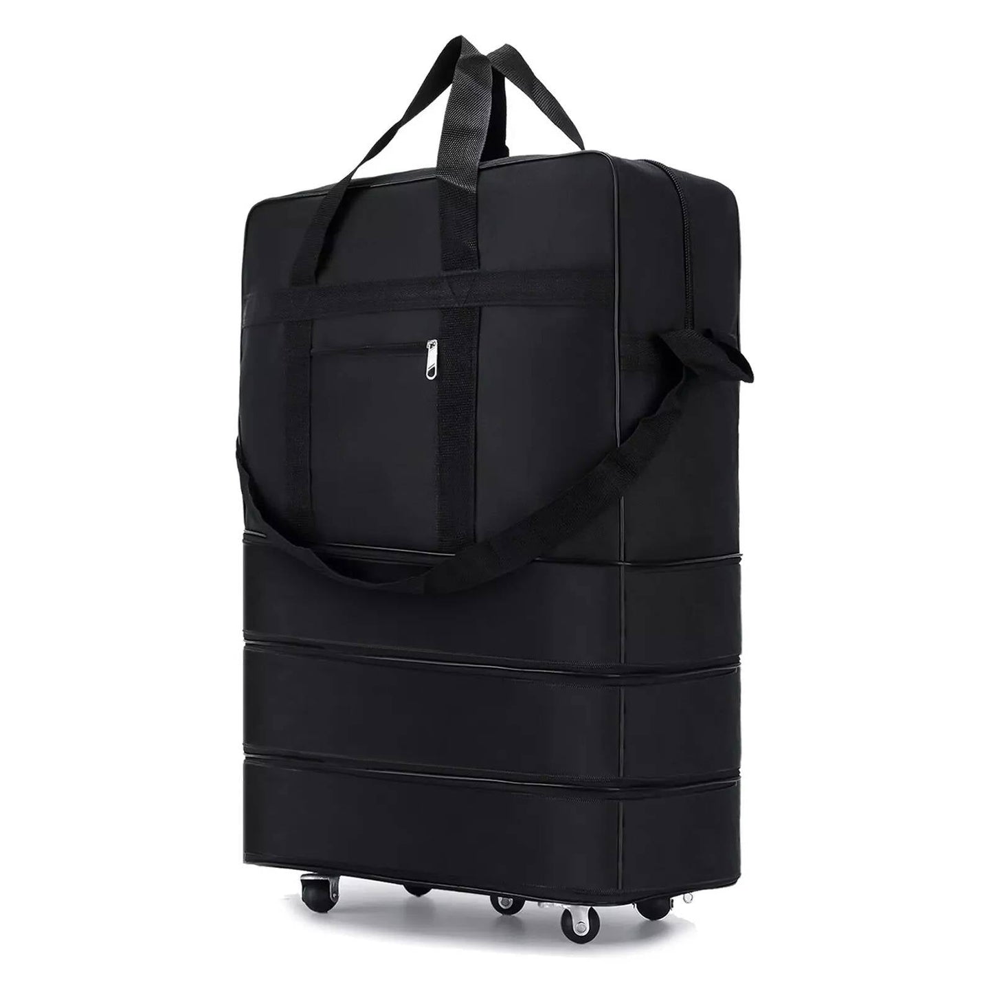 Rolling Duffle Bag with Five Rotating Wheels and Expandable Compartments, 42in