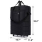 Rolling Duffle Bag with Five Rotating Wheels and Expandable Compartments, 42in