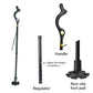 Adjustable Walking Stick with Ergonomic Grip and 360-Degree Tip, 12 Height Settings