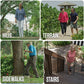 Adjustable Walking Stick with Ergonomic Grip and 360-Degree Tip, 12 Height Settings