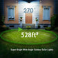 Solar Motion Sensor Light with Adjustable Mount and Three Modes, 800 Lumens