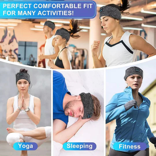 sjbackyard 2-in-1 Wireless Sleeping Headphones, Sports Headband