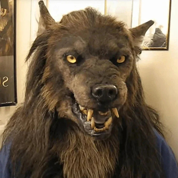 Wolf Rapper Mask Wolf Mask with Realistic Sculpting and Breathable Fit, Silicone Full H