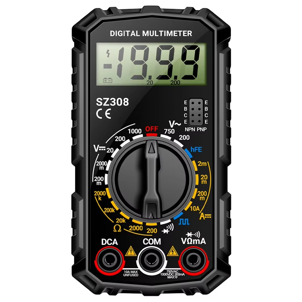 Digital Multimeter with Extended Probe Reach and Diode Testing for Ele