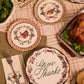 Iridescent Harvest Paper Plates with Dual Sizes and Mixed Patterns, 32 Count