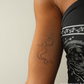 Mermaid Design Temporary Tattoo with Pigment Transfer, 14-Day Wear