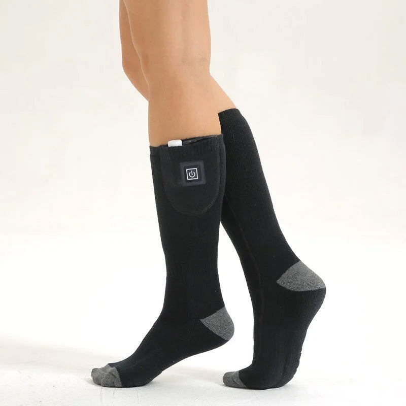 Rechargeable Heated Socks with Adjustable Temperature Settings and 8-Hour Battery Life