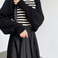 Knit Sweater with Shift Fit and Full Sleeve Coverage