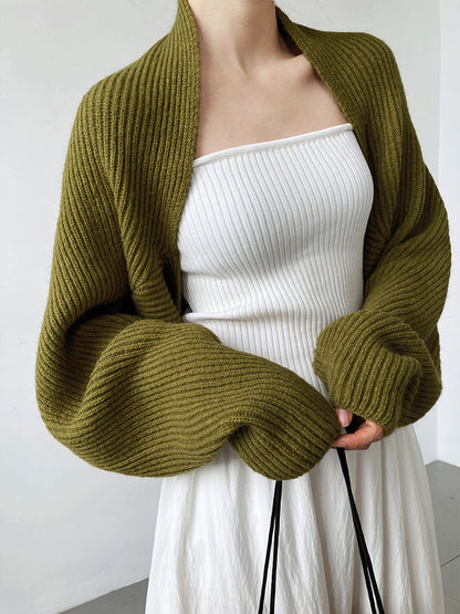 Knit Sweater with Shift Fit and Full Sleeve Coverage