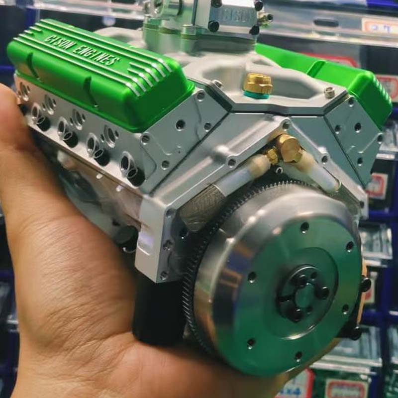 Working V8 Engine Model Kit with Ignition Module and Moving Pistons for RC All Vera Mart