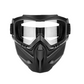 Full Face Protective Mask with Detachable Goggles and Anti-Fog Vents All Vera Mart