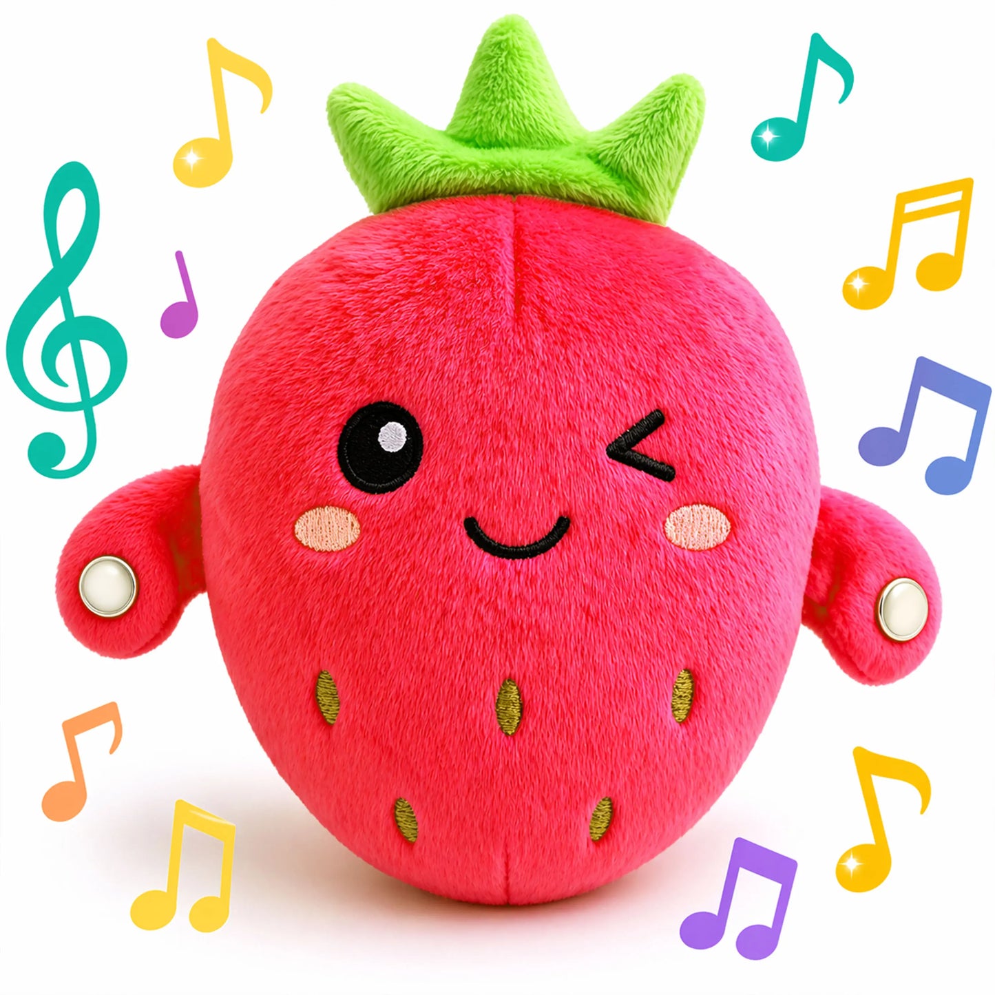 Interactive Two-Player Plush Toy with Sound and Light Responses