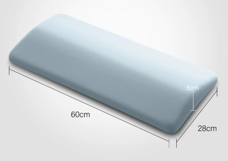 Lower Back Support Pillow with Memory Foam and Tapered Edge, 23.6 inches Wide