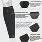Shin Guard Sleeves with EVA Honeycomb Padding and Silicone Grip, Multi-Sport