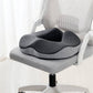 Memory Foam Seat Cushion with Coccyx Cutout and Anti-Slip Base, 5-Zone Support