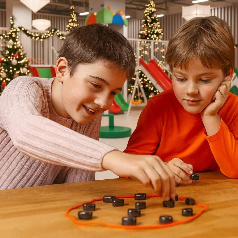 Magnetic Chess Set with Folding Board and Built-in Piece Storage, Ages 6+
