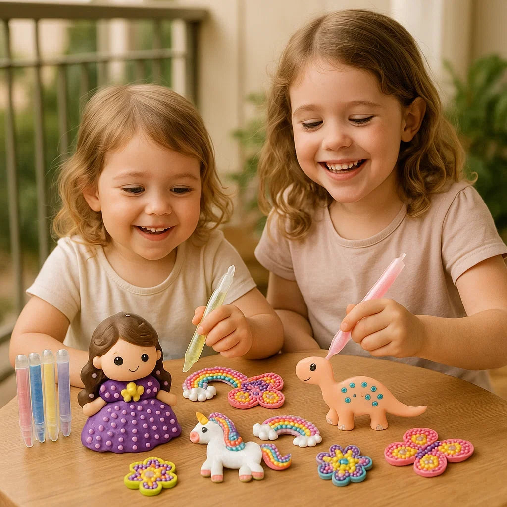 Bead Painting Kit for Kids with Sorted Beads and Picture Templates