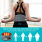 Cordless Lower Back Massager with Infrared Heat and Vibration, Digital Display