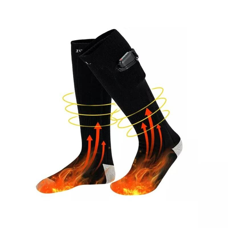 Heated Socks with Rechargeable Battery and Three Heat Settings, Sizes 4-16