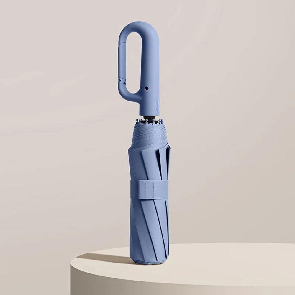 Compact Travel Umbrella with One-Touch Auto Open and Windproof Frame, Sun-Blocking Canopy