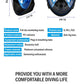 Full Face Snorkel Mask with Anti Fog Dual Breathing and 180° Panoramic View All Vera Mart