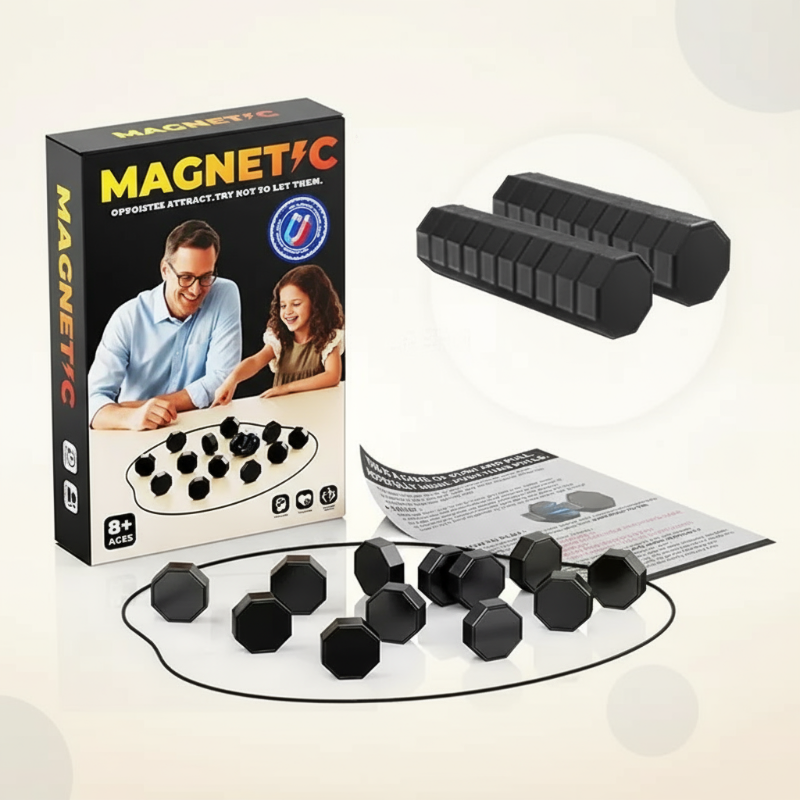 Unisex Magnetic Chess, innovative strategy game and logic puzzle for travel and home use