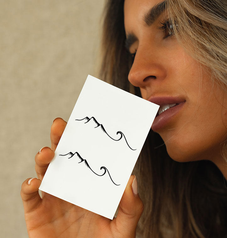 Temporary Tattoo Sheet with Water Transfer Application and 7-Day Wear