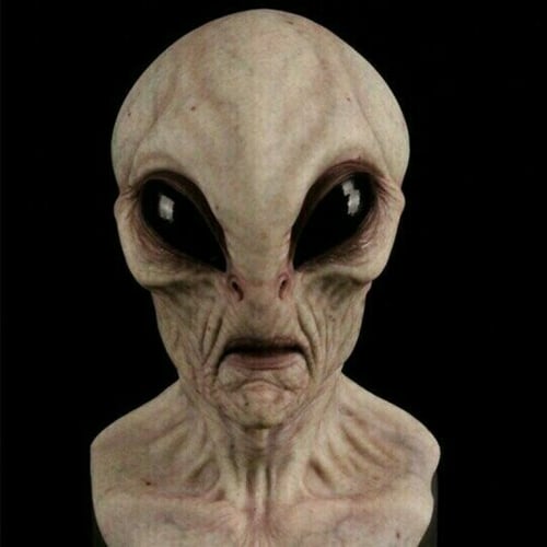 Wearclo | Realistic Alien Mask – Latex and Silicone Halloween Mask for Cosplay and Parties