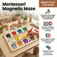 Magnetic Bead Maze Board with Color Sorting and Counting Activities