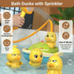 Bath Toy Set with Squirting Ducks and Motorized Boat, Shower Head Included