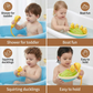 Bath Toy Set with Squirting Ducks and Motorized Boat, Shower Head Included