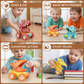 Dinosaur Push Truck with Rolling Wheels for Indoor and Outdoor Play